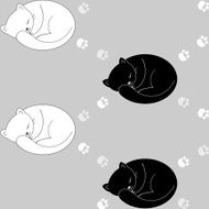 SEamless pattern with cats N8