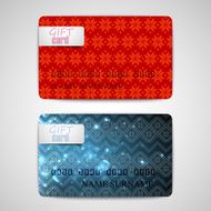set of gift cards