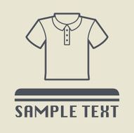 T-shirt icon or sign