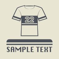 T-shirt icon or sign N2
