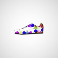 Abstract illustration on sneakers N9