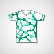 Abstract illustration on t-shirt N4