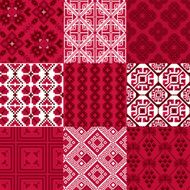 9 retro seamless ornaments N2