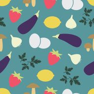 Seamless pattern with fruits and vegetables N2