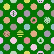 Retro Seamless Christmas Pattern Vector