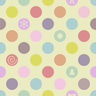 Retro Seamless Christmas Pattern Vector N2
