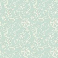 Vector seamless flower pattern background N4