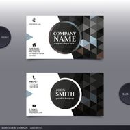 Abstract creative business card Vector N7