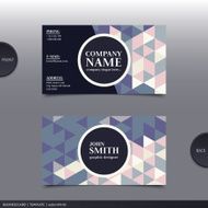 Abstract creative business card Vector N8