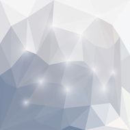 Abstract soft shining geometric polygonal triangular background with glaring lights