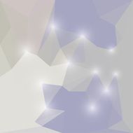 Abstract soft shining geometric polygonal triangular background with glaring lights N2