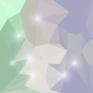 Abstract geometric polygonal triangular background with glaring lights