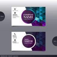 Abstract creative business card Vector N9
