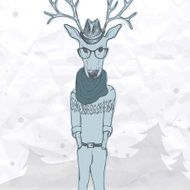 Christmas Background and Greeting Card