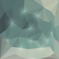 Abstract sea colored polygonal triangular background with glaring lights