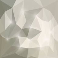 Abstract soft winter shining polygonal triangular background with glaring lights N2
