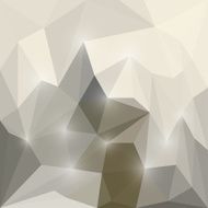 Abstract bright winter colored polygonal triangular background with glaring lights N2