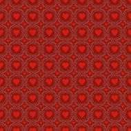 seamless pattern with hearts Valentines day background N12