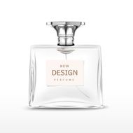 elegant empty perfume bottle with label N3