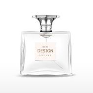 elegant empty perfume bottle with label N4