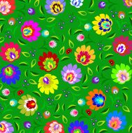 Traditional folk floral pattern N2