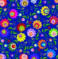 Traditional folk floral pattern N4