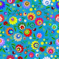 Traditional folk floral pattern N5