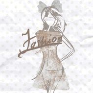 Art Background With Beautiful Young Fashion Woman N3