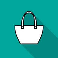 Stylish handbag icon