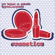 set of cosmetics sticker N2