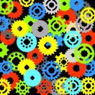 Vector image of gears