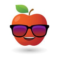 apple avatar wearing glasses