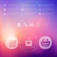 fashion infographic with unfocused background N18