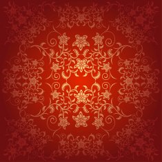 Flowers baroque background N7