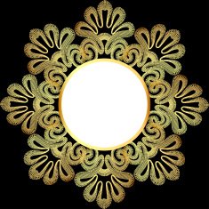 illustration background with gold lace and place for text N2