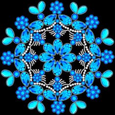 Elegant background with circular ornament of precious stones N3