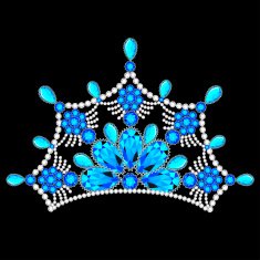 crown tiara women with glittering precious stones