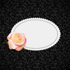 Beautiful Floral Cards with Realistic Rose Flowers Vector Illus N5