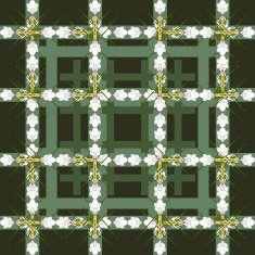 Seamless pattern from the cells of beautiful white flowers