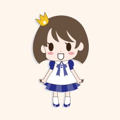 girl cartoon theme elements vector eps N17