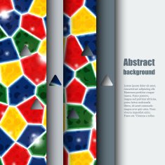 Brochure template with abstract background N13