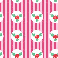Floral pattern with roses on light background N3