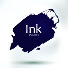 Ink blob hand drawing art (place for your text