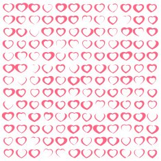 pattern with hearts Valentines Day N2