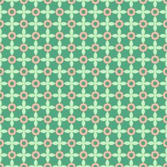 Seamless geometric pattern on a green background