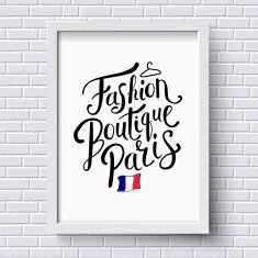 Fashion Boutique Paris Concept on a Frame
