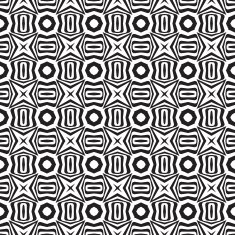 Abstract black and white textured geometric seamless pattern