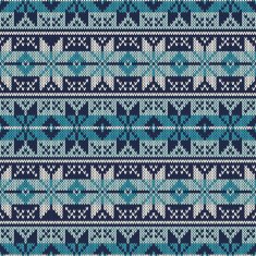 Knitted Sweater Design Fair Isle Seamless Pattern