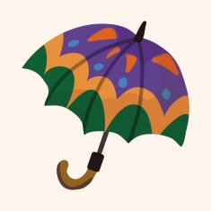 Umbrella theme elemets vector eps N109