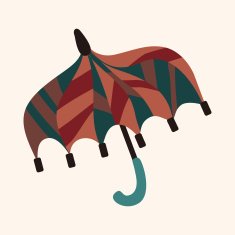 Umbrella theme elemets vector eps N110